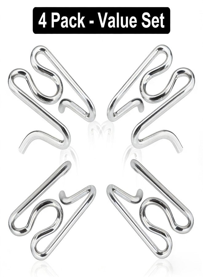 VKQ Dog Training Collar Links, Chrome Plated Steel, 3.2mm, Silver, 4 Pack - Image 3